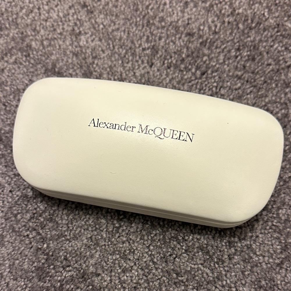 Alexander McQueen Ivory Eyeglass Case